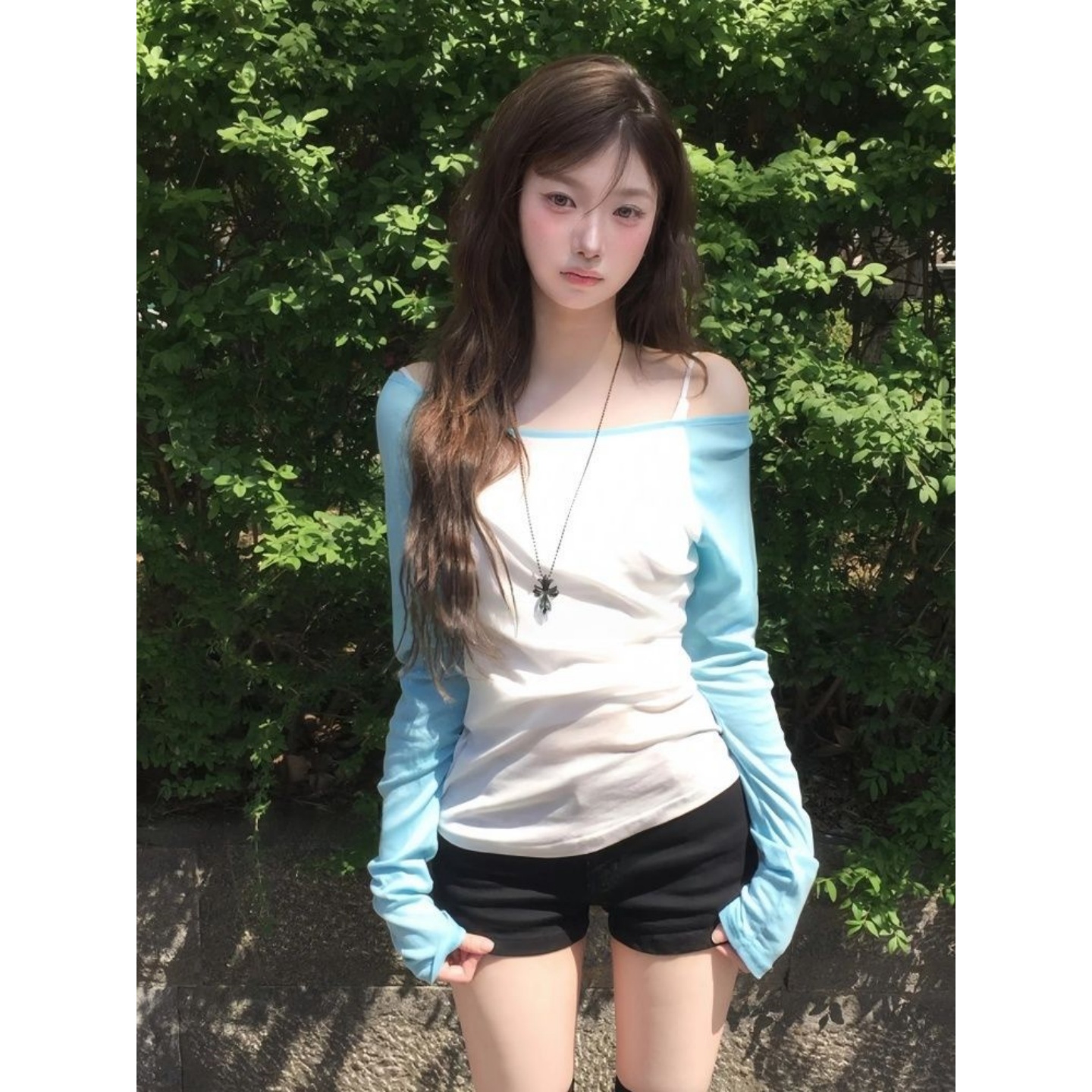 Women's Slim Fit Two-Piece Set Lyocell Ribbed Modal American Style - Style a67ed6 - Image 3