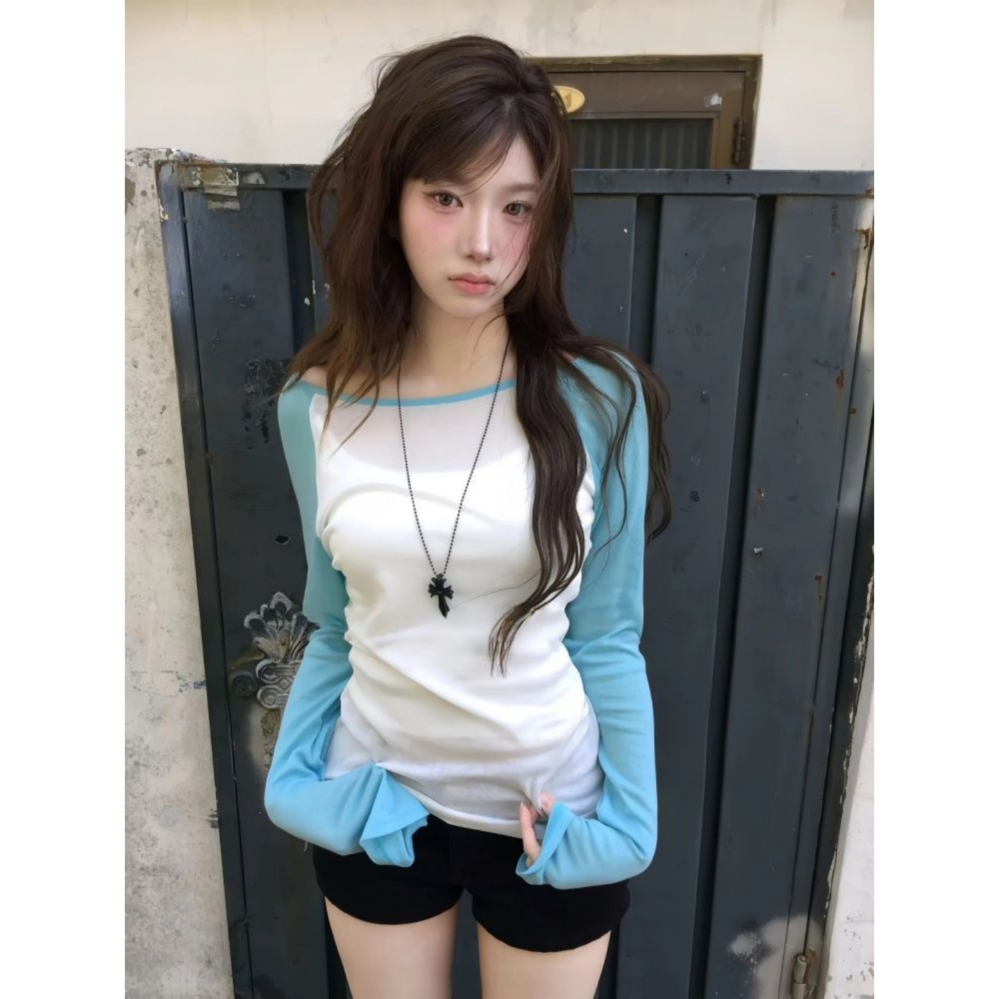 Women's Slim Fit Two-Piece Set Lyocell Ribbed Modal American Style - Style a67ed6 - Image 2